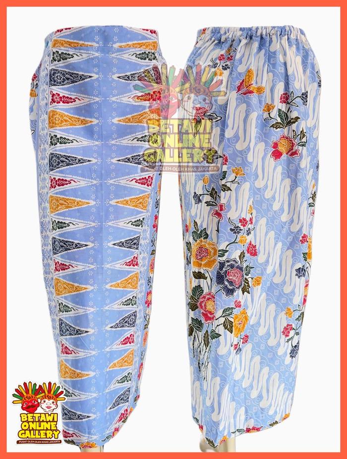 Rok Batik Betawi Motif Ondel - Ondel / Rok Tumpal Batik Betawi / Rok Batik Panjang Wanita