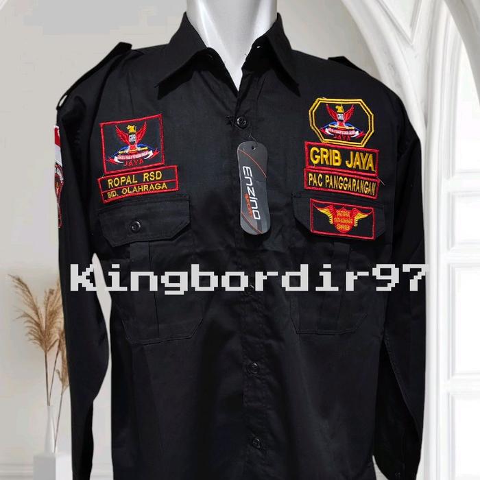 Kemeja Grib Jaya/Seragam Ormas Grib Jaya/Kemeja Ormas Grib Jaya