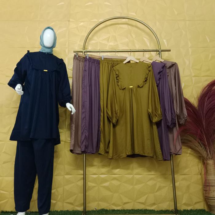 SYARIFAH17 One Set Hanin Jumbo 2XL 3XL 4XL