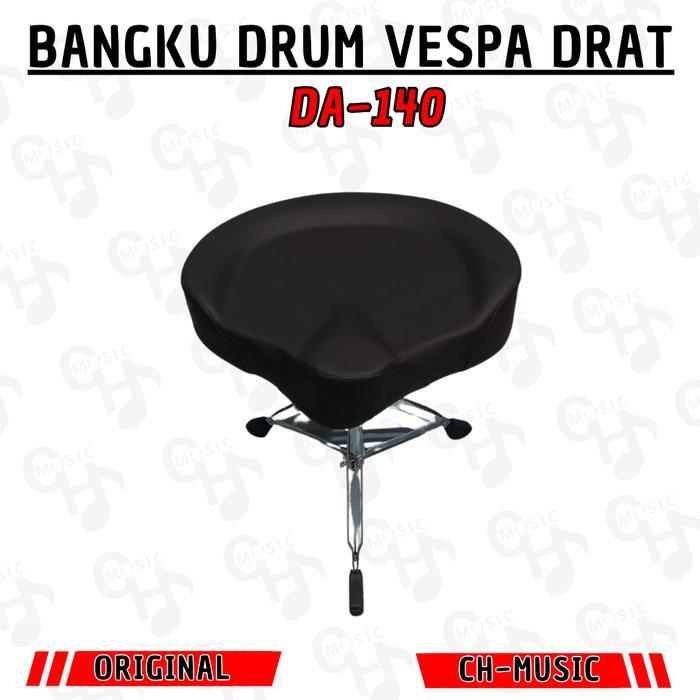 Bangku Drum Vespa Kursi Drum Model Vespa Drat Putar & Jok Kulit Sintetis L1