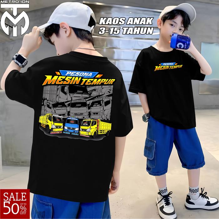 KAOS ANAK PESONA MESIN TEMPUR - KAOS PESONA MESIN TEMPUR FASHION PRIA DAN WANITA