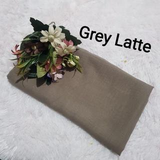 Fashion Official Hijab Segiempat BELLA SQUARE pollycotton premium Grey Latte