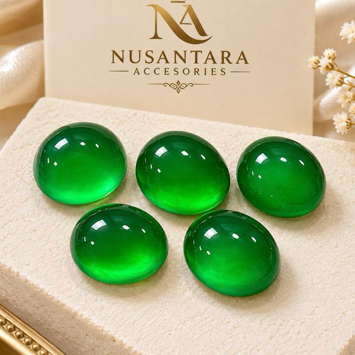 Cincin Giok Burma Asli 100% Natural,Type C Dimensi 12 x 10