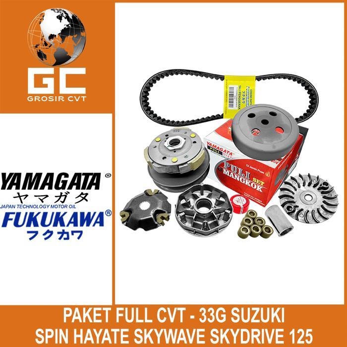 Paket Full Upgrade Cvt Suzuki Spin Skywave Skydrive Hayate 125 33G Yamagata Fukukawa Thailand #Grati