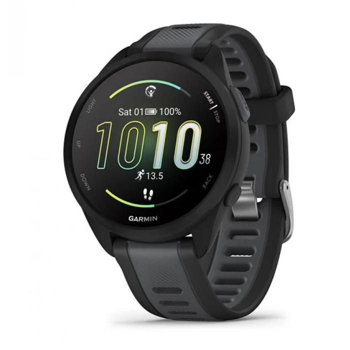 Garmin Forerunner 165 GPS BlackSlate Running Watch Jam Tangan Pria