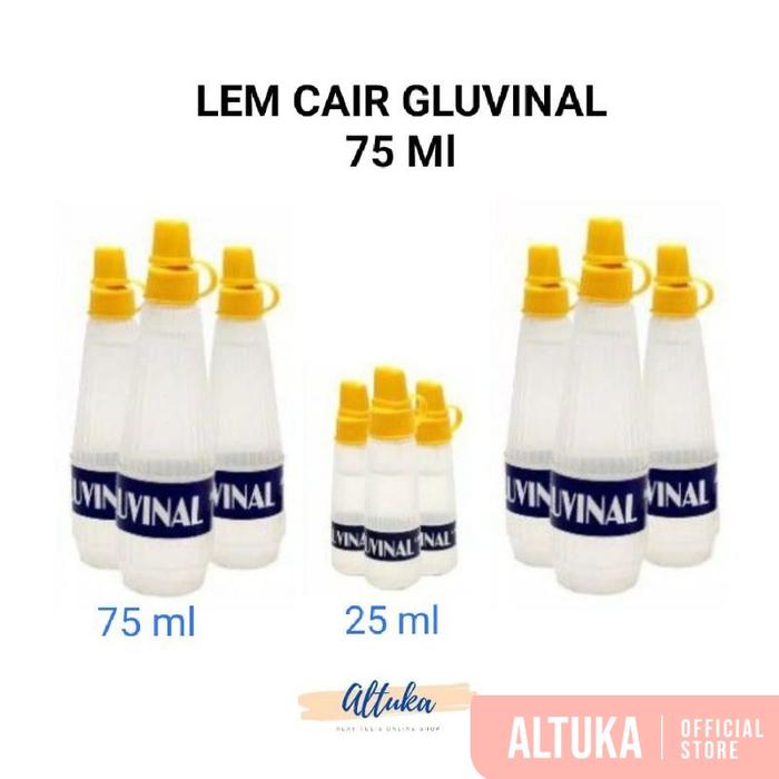 Lem Cair Gluvinal / Lem Kertas 75Ml