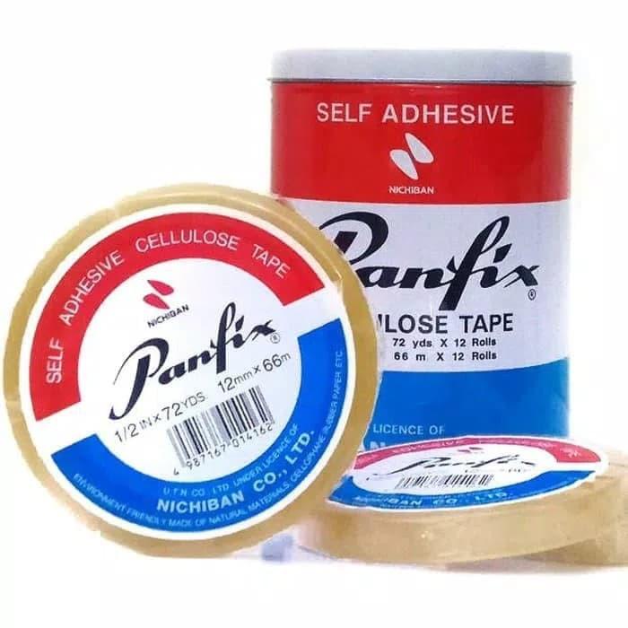Selotip Isolasi Bening - Panfix 1/2 inch x 72 yard MURAH!