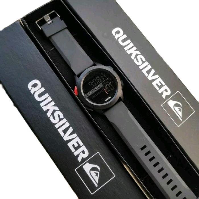 jam tangan quicksilver dron stap rubber digital
