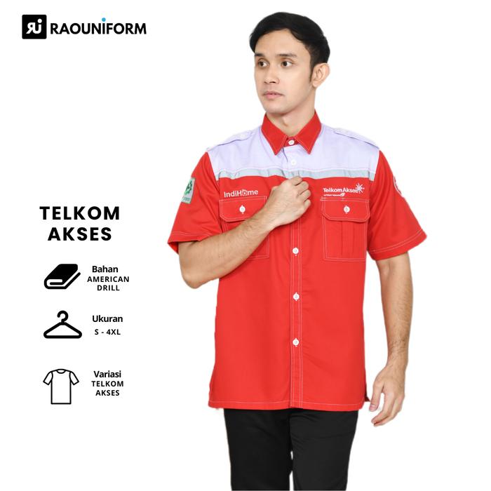 INDIHOME TELKOMAKSES-Baju kerja Indihome/seragam kerja kantor Indihome/kemeja Indihome telkomakses