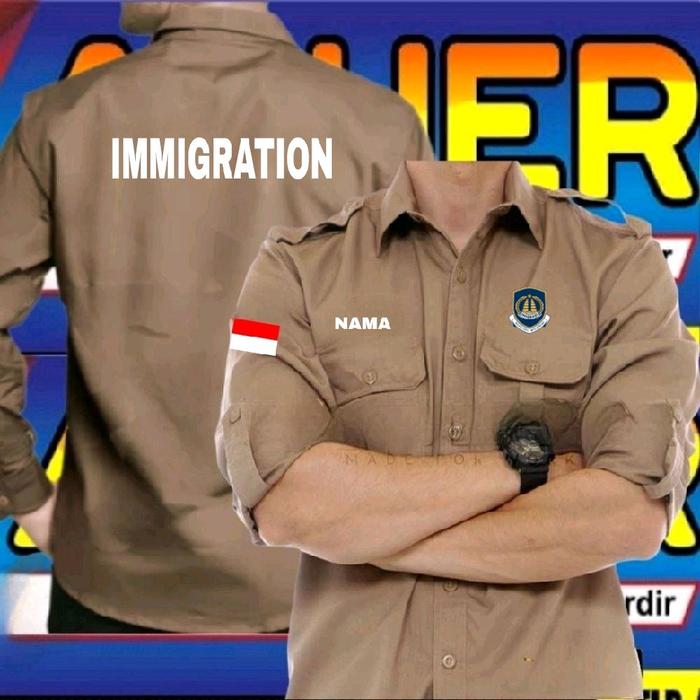 warna coklat kemeja imigrasi terbaru baju imigrasi seragam imigrasi pakaian dinas imigrasi baju kerj