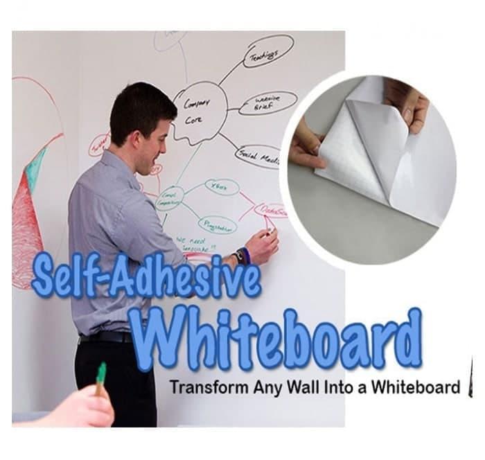 Sticker dinding whiteboard papan tulis tempel whiteboard spidol