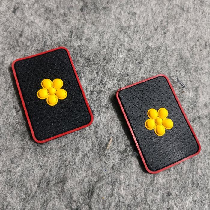 Patch Rubber Pangkat KOMPOL Polri 3D / Patch Rubber Pangkat Kompol Polri / Patch Rubber Polisi