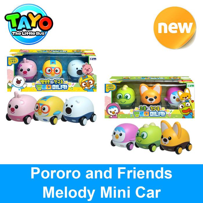 TAYO Pororo dan Melodi Mobil Mini Mainan Anak-anak Korea