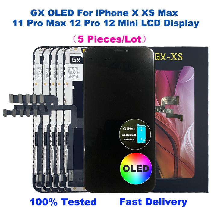OLED GX For iPhone 11 Pro Max 12 Pro Max 12Mini X XS Xsmax XR 13 LCD