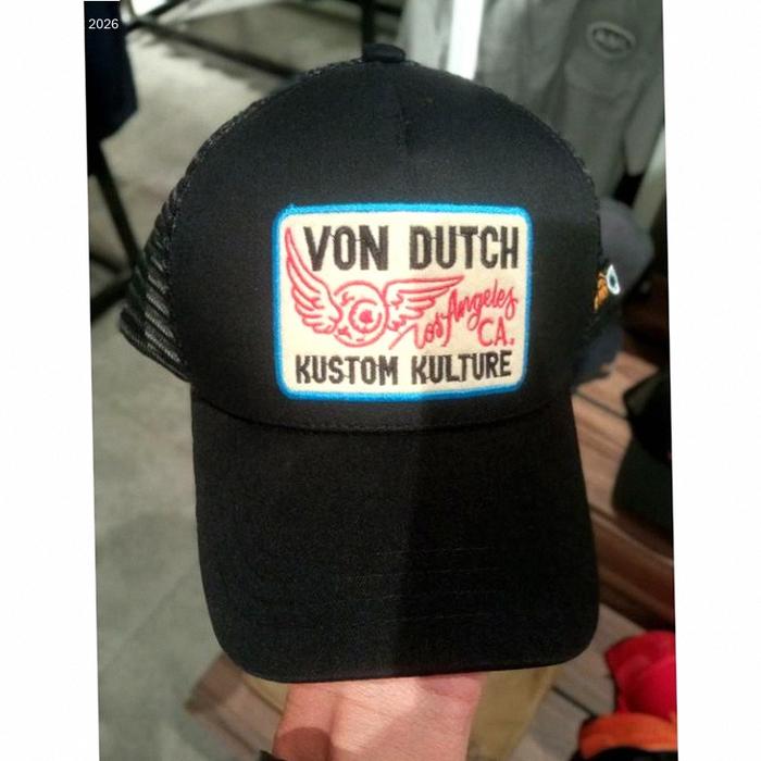 TOPI VON DUTCH ORIGINAL - TRUCKER - BLACK | best seller