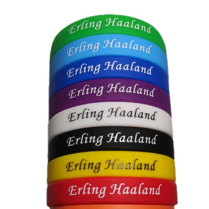 Erling Haaland Gelang Silikon dengan Desain Warna Warni untuk Erling Haaland