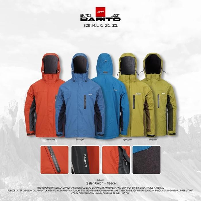 Jaket Gunung Pria Barito Arei Outdoorgear