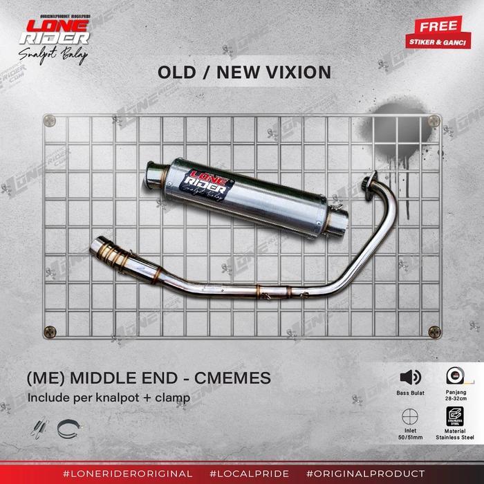 Lone Rider ( Me ) Middle End Series Old New Vixion R15 (Original) #Gratisongkir