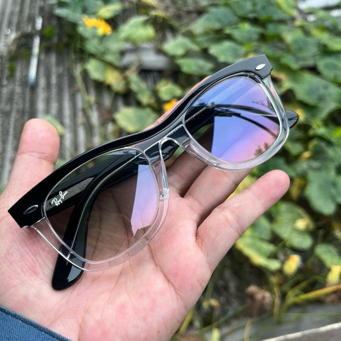 Kacamata sunglasses wayfarer Rayban two tone rare item Eyewear