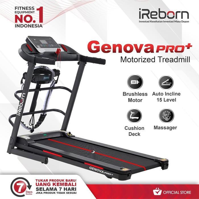 promo - treadmill elektrik alat fitness ireborn genova - alat fitness gym olahraga rumahan