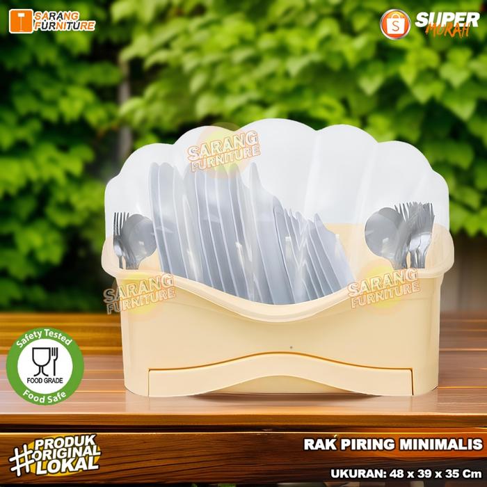 READY Rovega SDR 800 Rak Piring Plastik Shella Rovega Rak Piring Mini Rak Piring Murah Rovega Origi