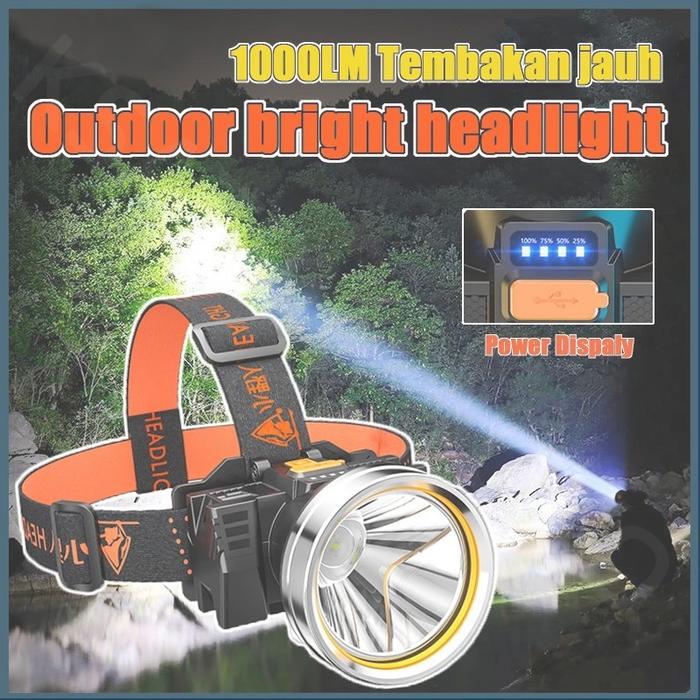 Senter Kepala/TERANG BATERAI LITHIUM Headlamp Berkemah/led Senter Berkemah Headlamp/Outdoor LED Sent