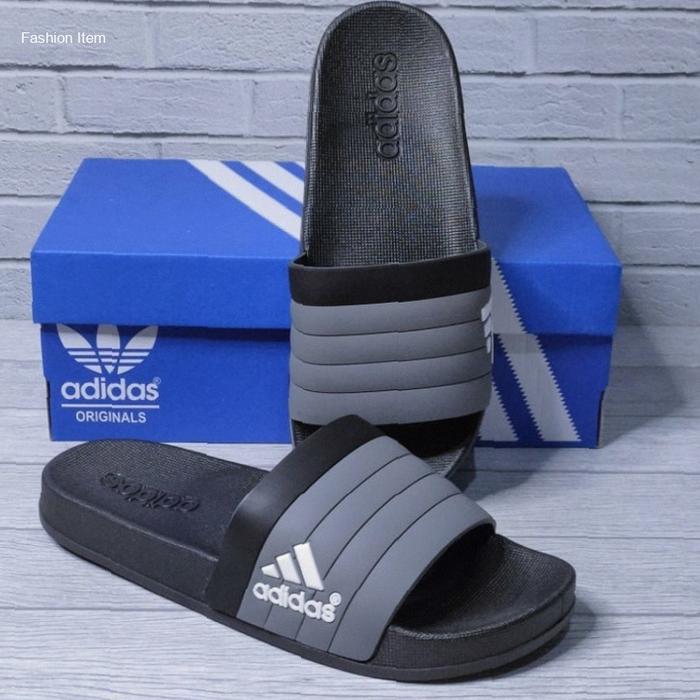 Sandal Slip On Wanita Dewasa Adidas A35 Grey 100% Grade Original Made In Vietnam Size 36-42 | Kekini