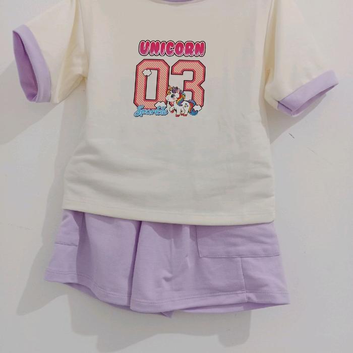 Kaos Setelan Orenz Anak-Anak Perempuan  Lengan Pendek