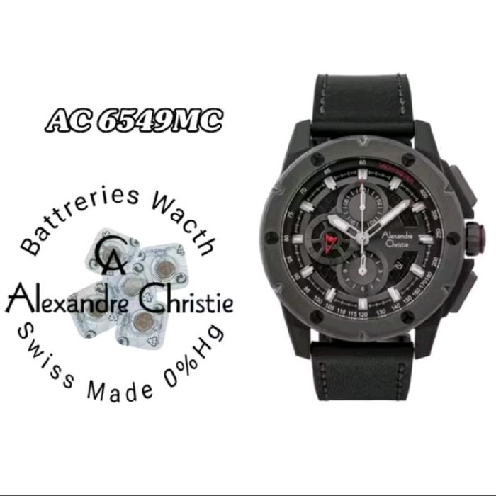 6549MC battrai jam tangan Alexandre Christie battrai pengganti battrai jam original