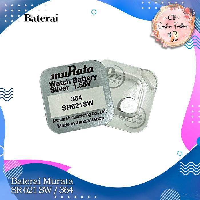 Baterai Batre Battery Murata 364 Sr621Sw Original Jam Tangan Sr621Sw Sr 621 621Sw Prenium