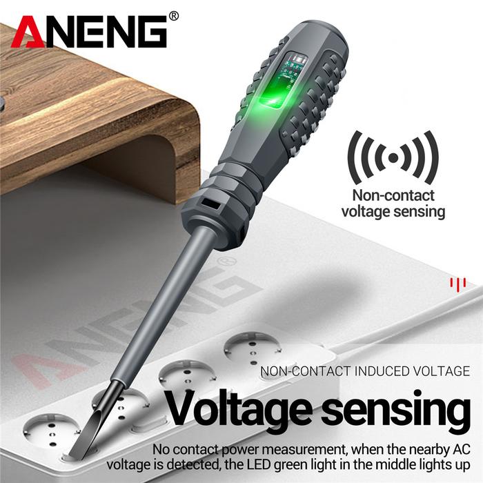 MalakuMall | Obeng Tespen Dual LED | Tester Pen Elektrik | Alat Cek Listrik Rumah Bengkel