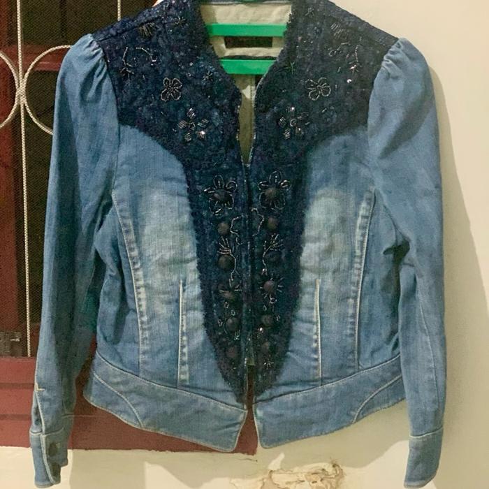 Jacket size XS S Jaket coat blazer korea bordiran pernah|second|pakai|hand