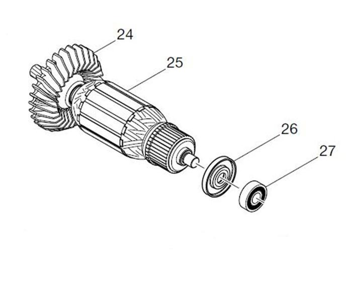 AC220-240V MAKITA 517888-6 Rotor Motor Armature for GS6000 GS5000