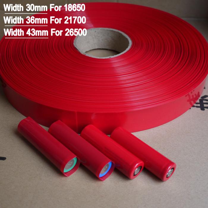 50/100/500pcs 18650/21700/26650 Lipo Battery Wrap PVC Heat Shrink