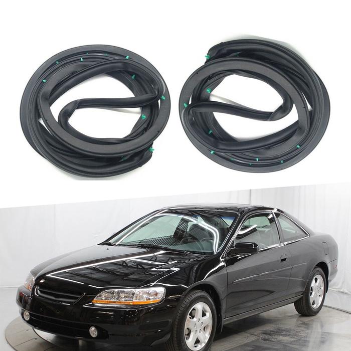 2pcs Front Pair Door Weatherstrip Moulding Seal