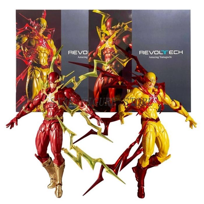 Amazing Yamaguchi Flash Black Panther Spiderman Action Figure PVC Collection Model Kaiyodo Revoltech