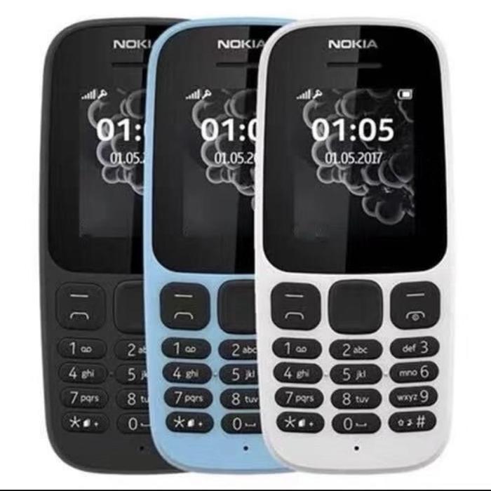 Hp Nokia 105 2017 Dual Sim Baterai Tahan Lama