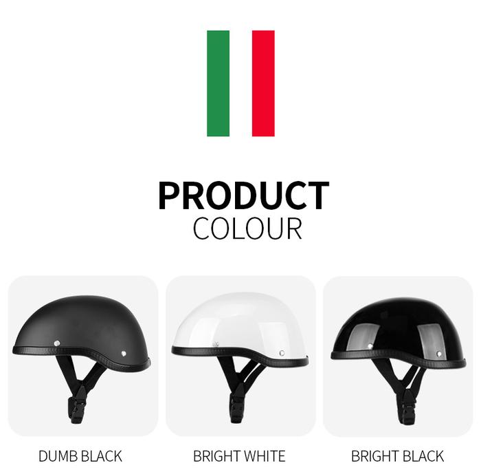 Sepeda Motor Helm Setengah Musim Panas Helm Pria Prince Helm Retro