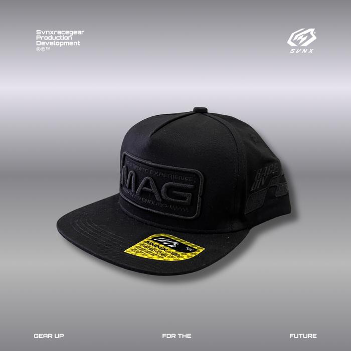 SNAPBACK SVNX X MAG ENDURO BLACK ON BLACK / TOPI DAILY / TOPI CASUAL