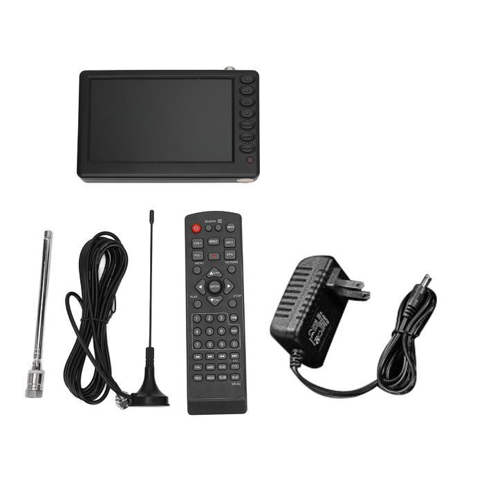 5 Inch Portable Digital Tv Isdb T Multiple Interface High Sensitivity Rechargeable Portable Led Tv T