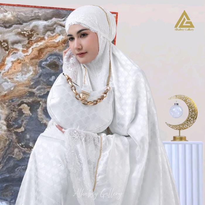 Alhamdulillah - Mukena Dewasa Mewah Premium Jaguar Silk 2in1 Fathimah Series Alhamdulillah
