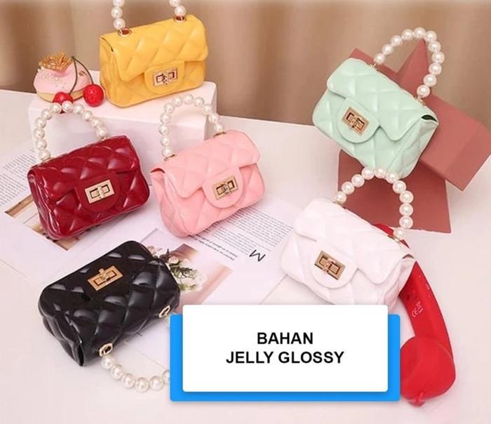 TAS JELLY MINI TAS JELLY MUTIARA TAS SELEMPANG MINI MUTIARA