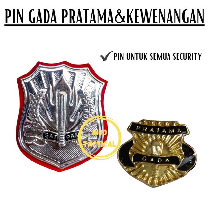 LOGO PIN KEWENANGAN PIN GADA PRATAMA PIN SECURITY PIN SAFARI SECURITY PIN KEWENANGAN SATPAM Bros Ele
