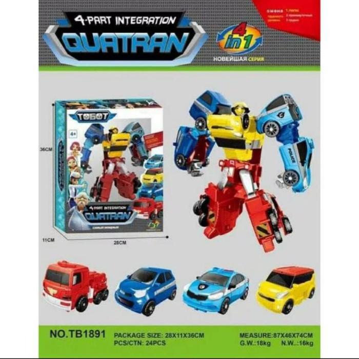 Mainan Anak Aquatran Jadi Robot Action Quatran dari serial Tobot yang ideal untuk anak