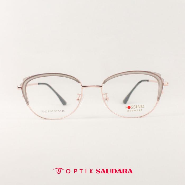 Optik Saudara - Frame Fassino  - Kacamata Wanita Model Cat Eye Super Stylish F FAS3028 C9 53