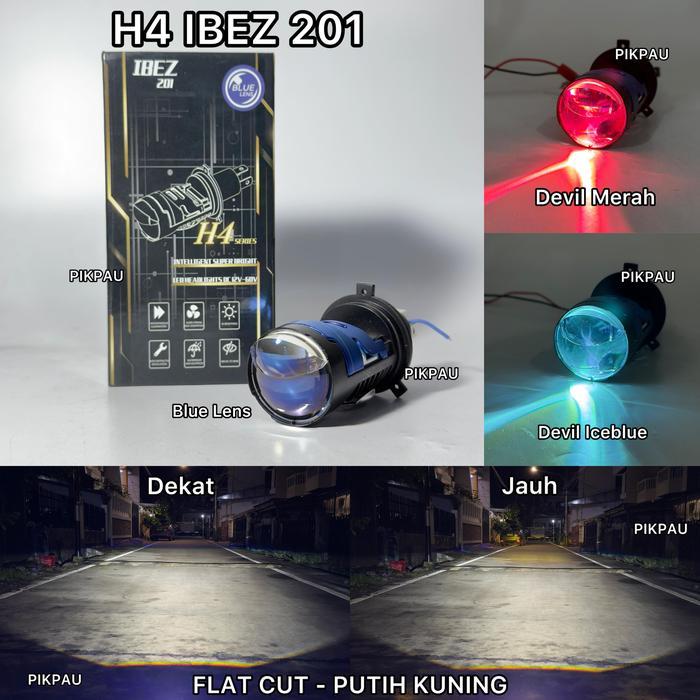 IBEZ Lampu Utama H4 201 Original Dengan Kipas Pendingin Untuk Kendaraan