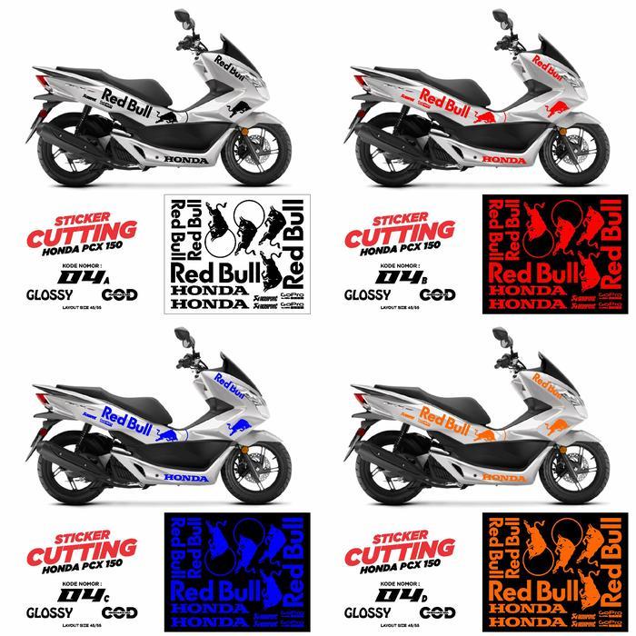 Sticker Cutting Body Motor Honda PCX 150 Variasi glossy/doff AR 04 Semua Ready Bisa COD