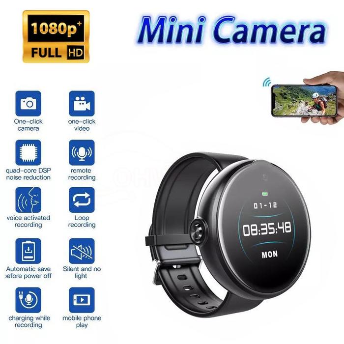Kamera Jam Tangan Espia Perekam Suara Digital Mini Kamera Kecil