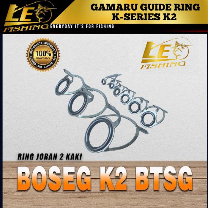 LE Fishing Guide Ring K-Series K2 1Set Isi 7PCS Ring Joran 2 Kaki Boseg K2 BTSG
