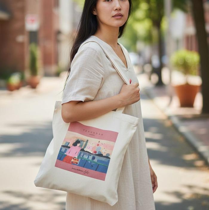 Tas tote bag the face shop Yehwadam in Shanghai - Collaboration with Oamul Lu